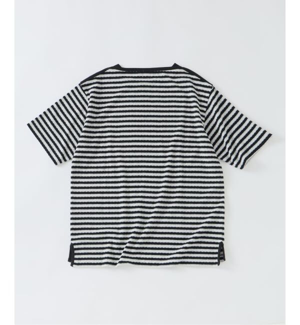 EDIFICE「パイル ボーダー ボートネック」|Tシャツ・カットソー|