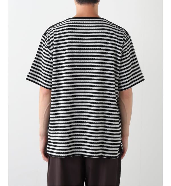 EDIFICE「パイル ボーダー ボートネック」|Tシャツ・カットソー|
