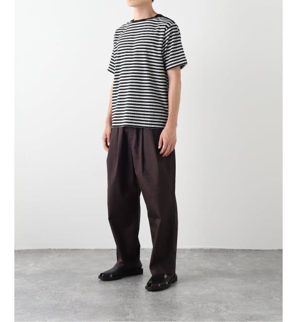 EDIFICE「パイル ボーダー ボートネック」|Tシャツ・カットソー|