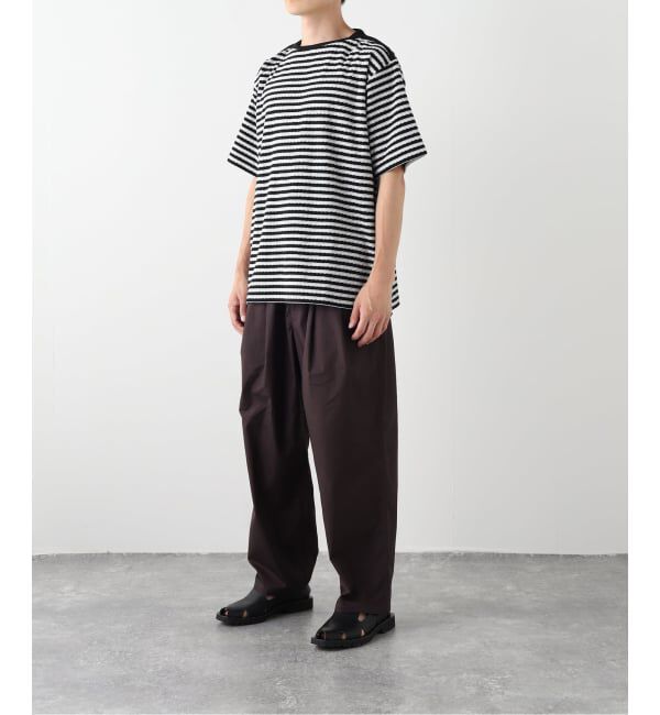 EDIFICE「パイル ボーダー ボートネック」|Tシャツ・カットソー|