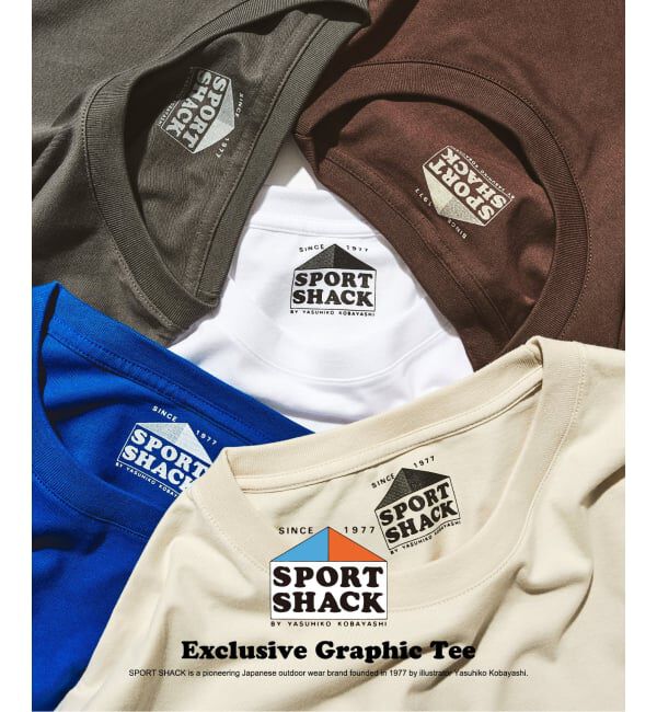417 EDIFICE「SPORT SHACK &times; 417 グラフィックTシャツ」|Tシャツ・カットソー|