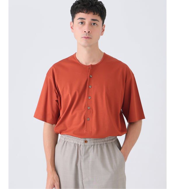 EDIFICE「Albini（アルビニ） DEEP LINE ヘンリーネックシャツ」|Tシャツ・カットソー|