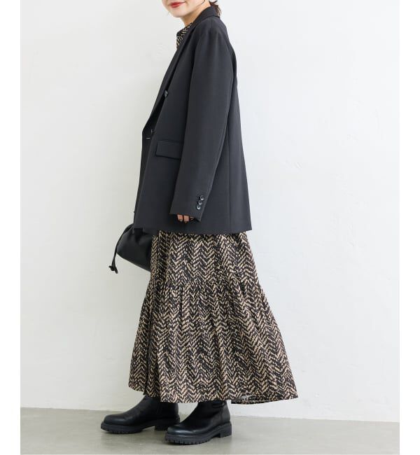 JOURNAL STANDARD「ランダムヘリンボーンプリントワンピース」|ワンピース|