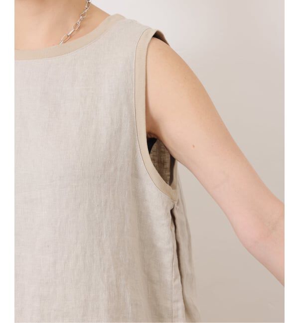 journal standard luxe「フレンチリネンツイルノースリーブブラウス」|シャツ・ブラウス|
