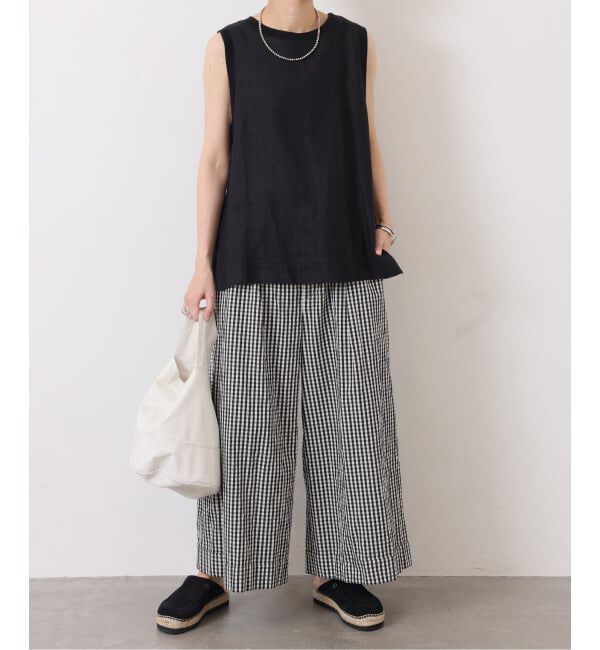 journal standard luxe「フレンチリネンツイルノースリーブブラウス」|シャツ・ブラウス|