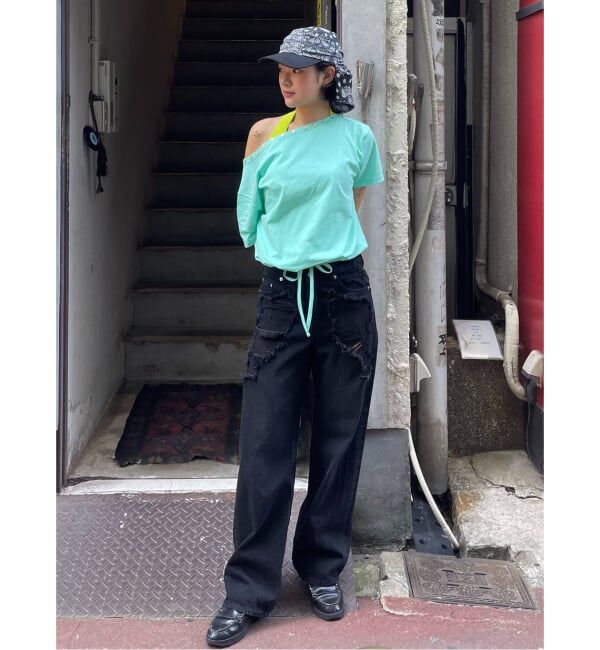 Oriens JOURNAL STANDARD「ブロークンダメージデニムパンツ」|デニム|