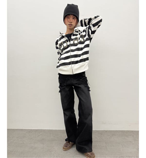 Oriens JOURNAL STANDARD「ブロークンダメージデニムパンツ」|デニム|