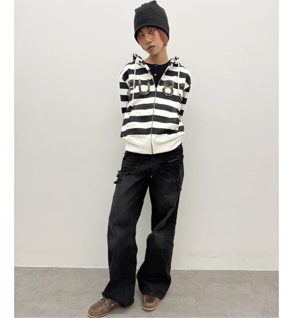 Oriens JOURNAL STANDARD「ブロークンダメージデニムパンツ」|デニム|