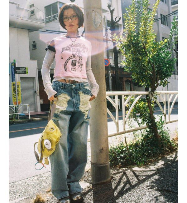 Oriens JOURNAL STANDARD「ブロークンダメージデニムパンツ」|デニム|