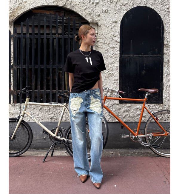 Oriens JOURNAL STANDARD「ブロークンダメージデニムパンツ」|デニム|