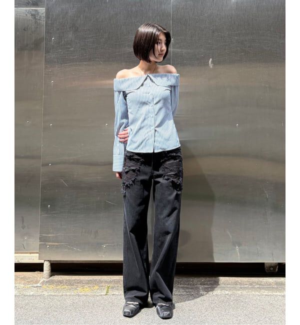 Oriens JOURNAL STANDARD「ブロークンダメージデニムパンツ」|デニム|