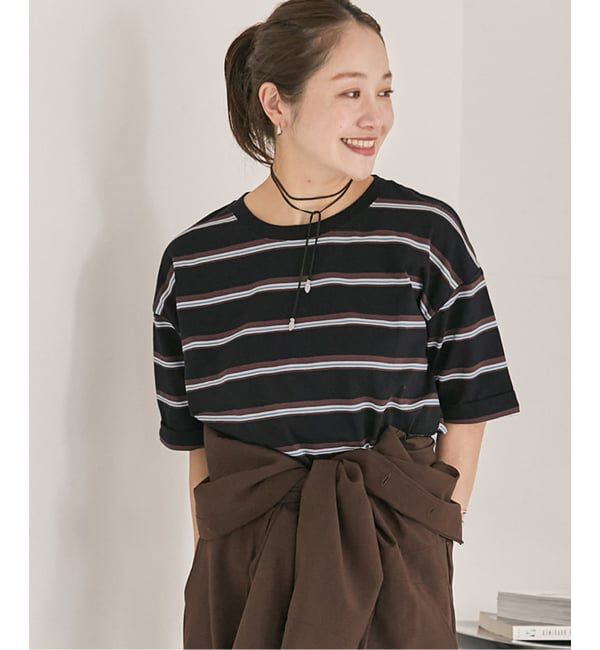 JOURNAL STANDARD「《追加》汗ジミ防止ボーダービッグT」|Tシャツ・カットソー|