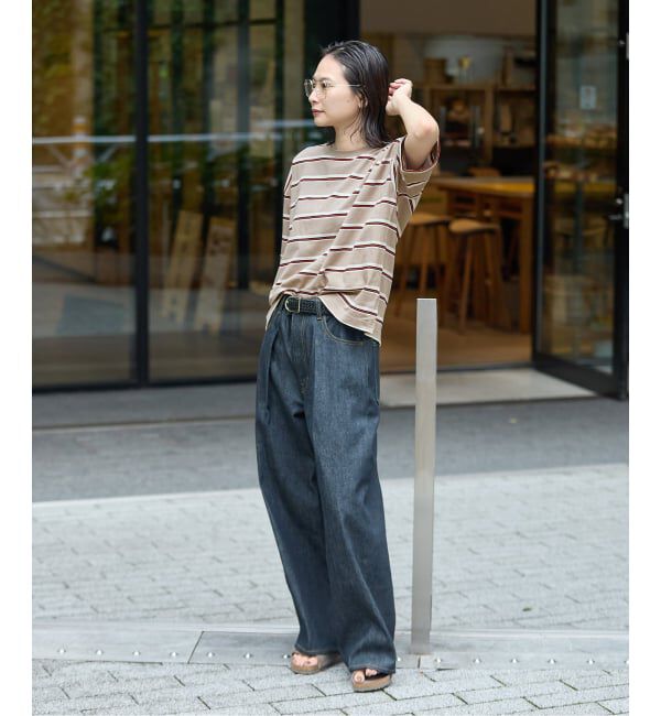 JOURNAL STANDARD「《追加》汗ジミ防止ボーダービッグT」|Tシャツ・カットソー|