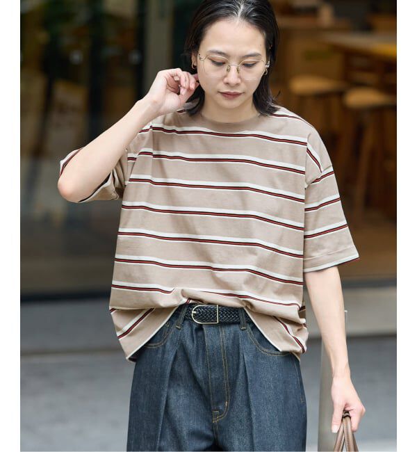 JOURNAL STANDARD「《追加》汗ジミ防止ボーダービッグT」|Tシャツ・カットソー|