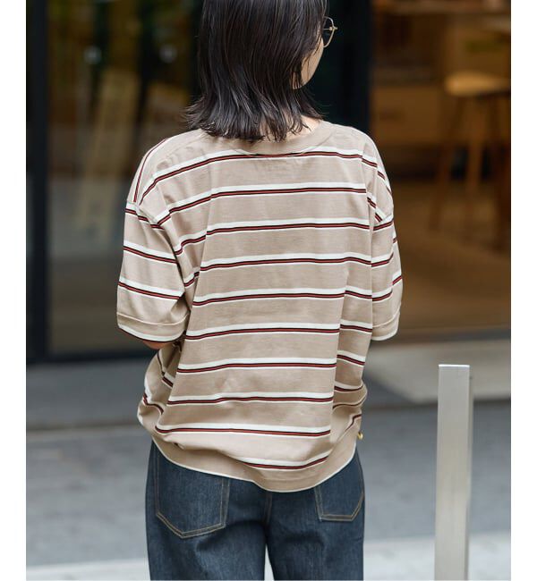 JOURNAL STANDARD「《追加》汗ジミ防止ボーダービッグT」|Tシャツ・カットソー|