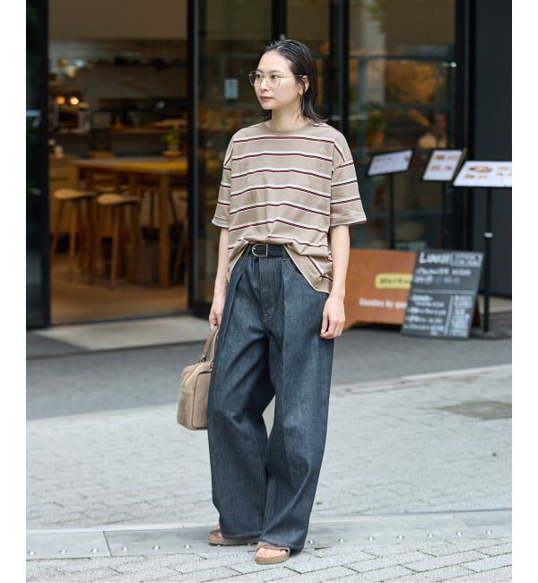 JOURNAL STANDARD「《追加》汗ジミ防止ボーダービッグT」|Tシャツ・カットソー|