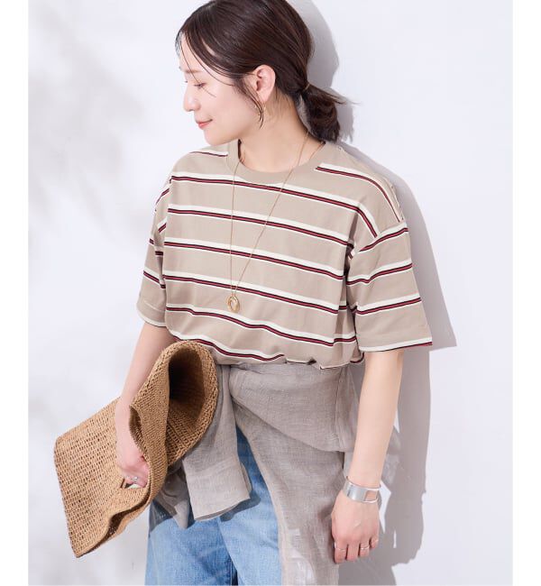 JOURNAL STANDARD「《追加》汗ジミ防止ボーダービッグT」|Tシャツ・カットソー|