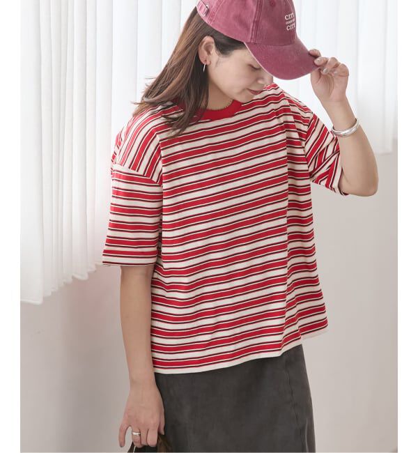 JOURNAL STANDARD「《追加》汗ジミ防止ボーダービッグT」|Tシャツ・カットソー|