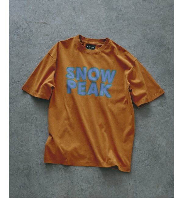 JOURNAL STANDARD relume「SNOW PEAK / スノーピーク 別注 マルチカラーロゴ プリントTシャツ」|Tシャツ・カットソー|オレンジ