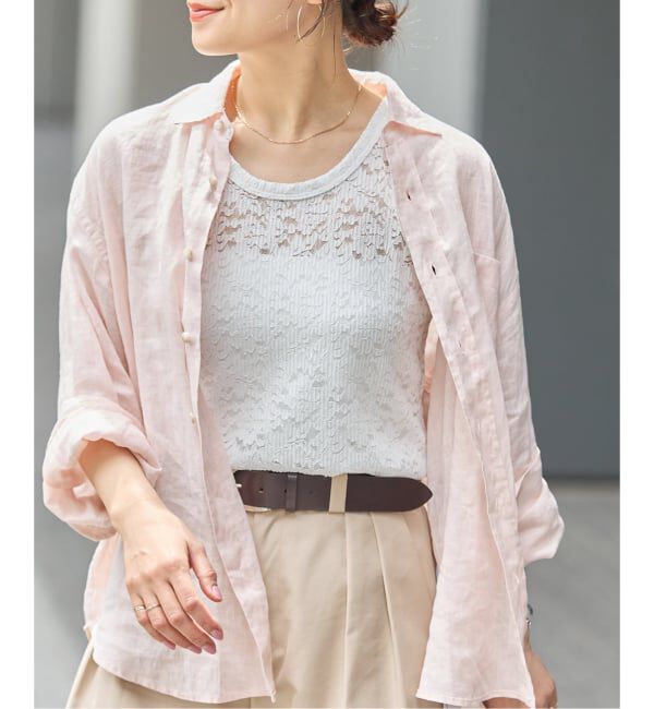 JOURNAL STANDARD「ストレッチフラワーレースタンク」|Tシャツ・カットソー|