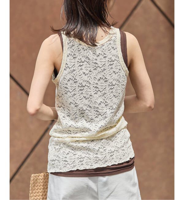 JOURNAL STANDARD「ストレッチフラワーレースタンク」|Tシャツ・カットソー|