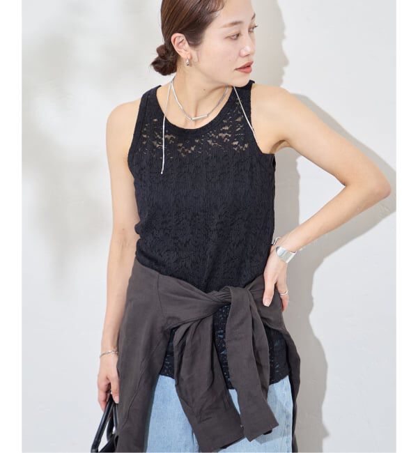 JOURNAL STANDARD「ストレッチフラワーレースタンク」|Tシャツ・カットソー|