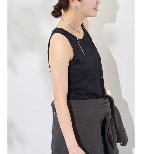 JOURNAL STANDARD「ストレッチフラワーレースタンク」|Tシャツ・カットソー|