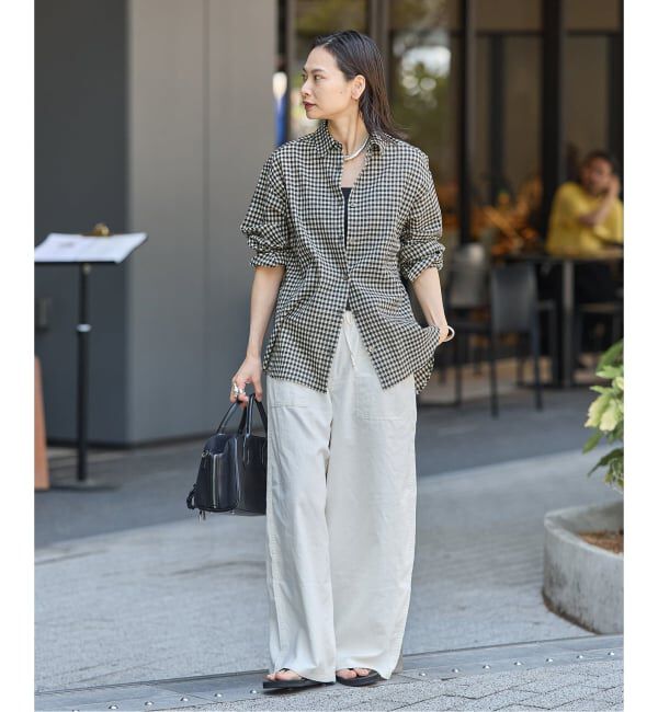 JOURNAL STANDARD「シアーチェックオーバーシャツ」|シャツ・ブラウス|