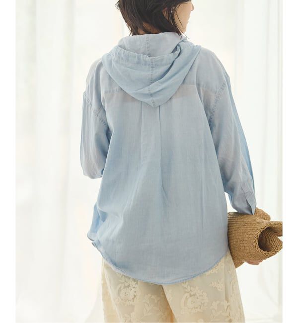 JOURNAL STANDARD「スーパーライトウォッシュフードシャツ」|シャツ・ブラウス|