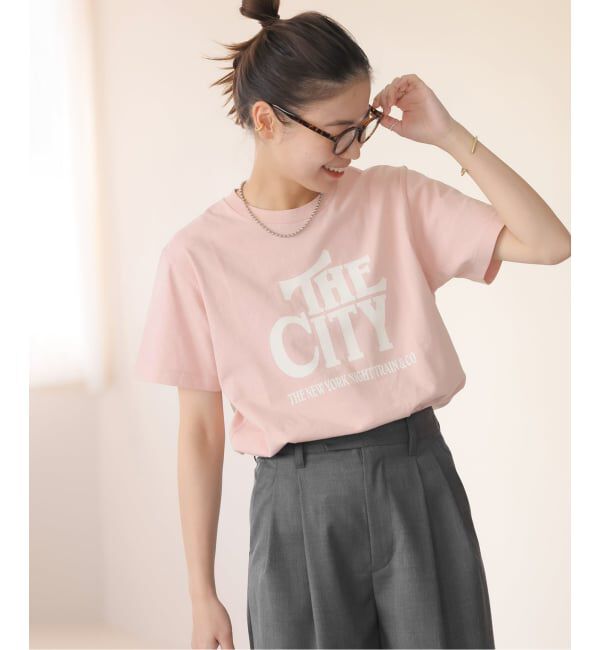 JOURNAL STANDARD relume「《WEB限定追加2》CITYロゴTEE」|Tシャツ・カットソー|ピンク