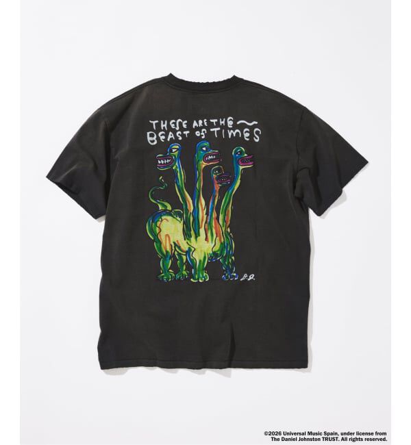 JOURNAL STANDARD「DANIEL JOHNSTON / ダニエル・ジョンストン 別注 プリント Tシャツ」|Tシャツ・カットソー|ブラック