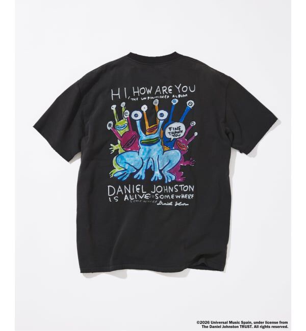 JOURNAL STANDARD「DANIEL JOHNSTON / ダニエル・ジョンストン 別注 プリント Tシャツ」|Tシャツ・カットソー|ブラック A