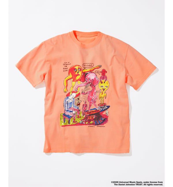 JOURNAL STANDARD「DANIEL JOHNSTON / ダニエル・ジョンストン 別注 プリント Tシャツ」|Tシャツ・カットソー|ピンク A