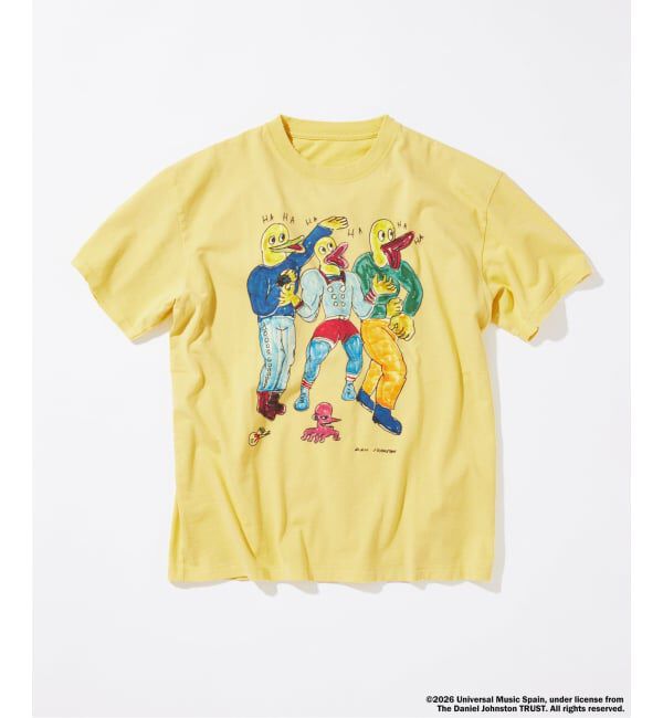 JOURNAL STANDARD「DANIEL JOHNSTON / ダニエル・ジョンストン 別注 プリント Tシャツ」|Tシャツ・カットソー|イエロー
