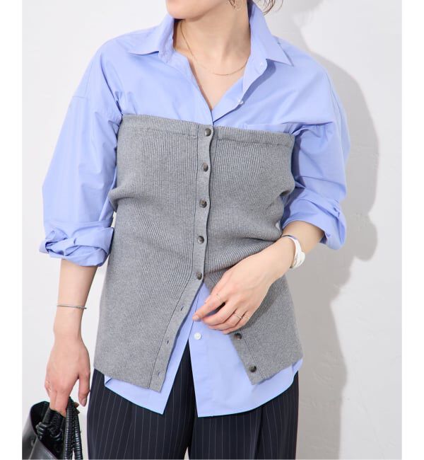 JOURNAL STANDARD「《予約》ウォッシャブルコットンシルクミックス ビスチェ」|その他|グレーA