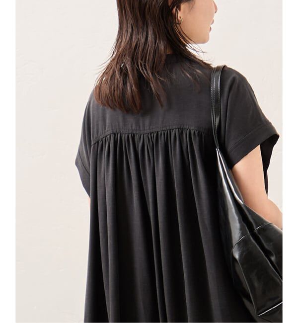 JOURNAL STANDARD「麻混ギャザーワンピース」|ワンピース|