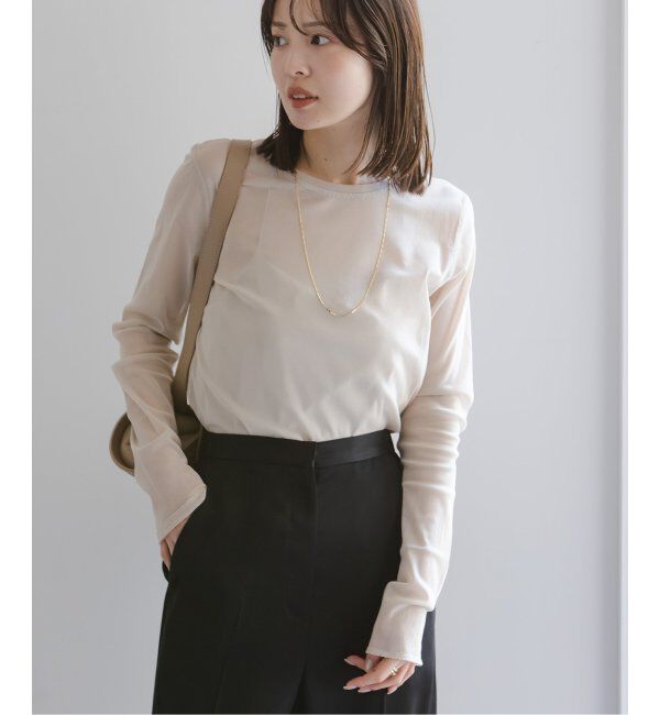 NOBLE「スキンチュールロングTシャツ」|Tシャツ・カットソー|