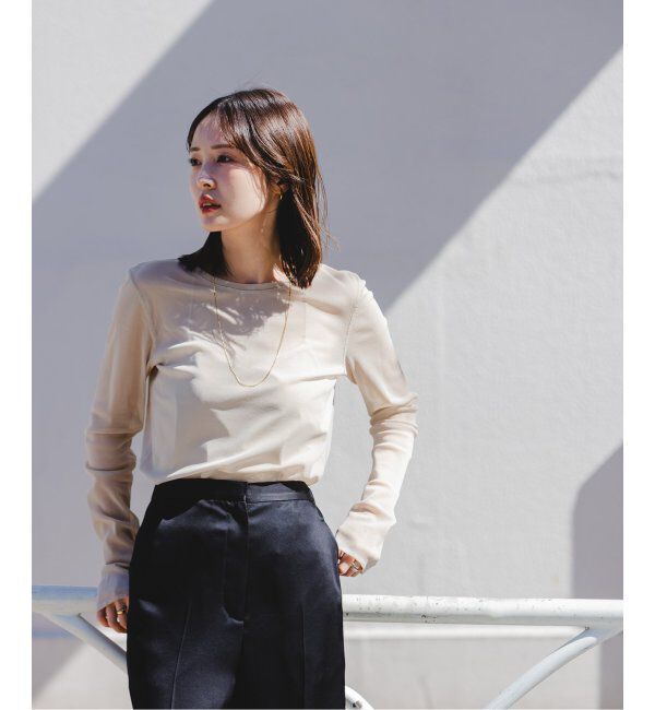 NOBLE「スキンチュールロングTシャツ」|Tシャツ・カットソー|