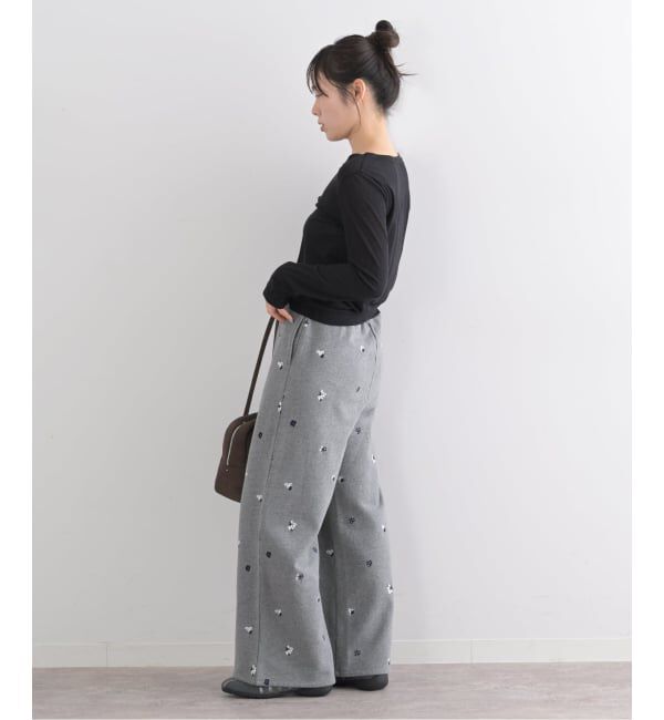 U by SPICK&SPAN「ルーズストレート刺繍スウェットパンツ」|その他|