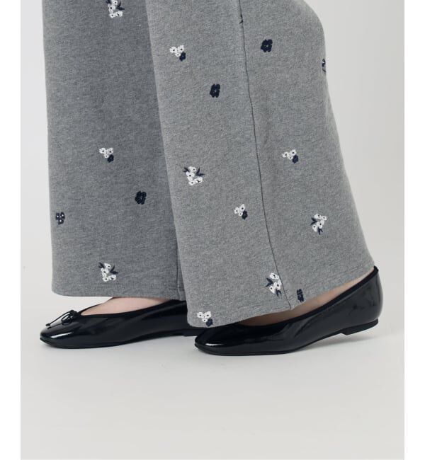 U by SPICK&SPAN「ルーズストレート刺繍スウェットパンツ」|その他|