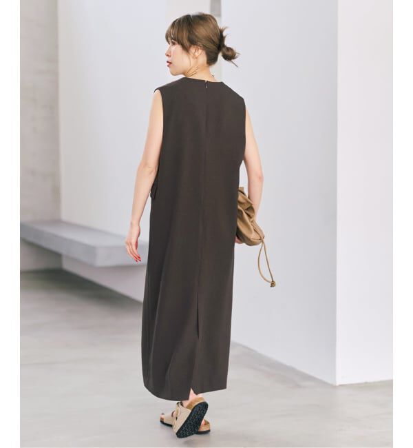 Spick and Span「《WEB限定 / 追加予約》ダブルクロスVネックワンピース」|ワンピース|