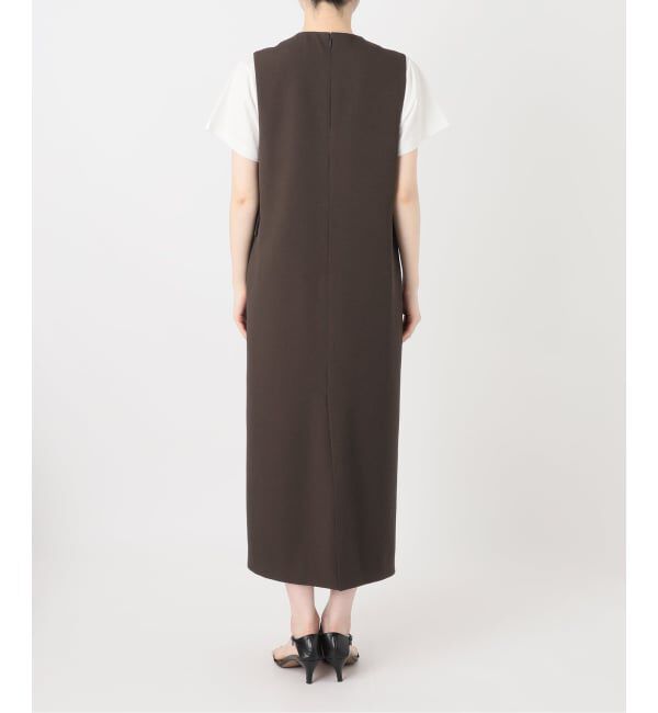 Spick and Span「《WEB限定 / 追加予約》ダブルクロスVネックワンピース」|ワンピース|