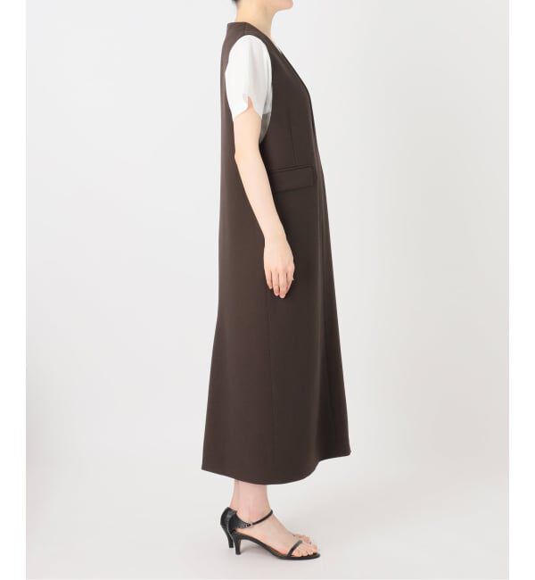 Spick and Span「《WEB限定 / 追加予約》ダブルクロスVネックワンピース」|ワンピース|