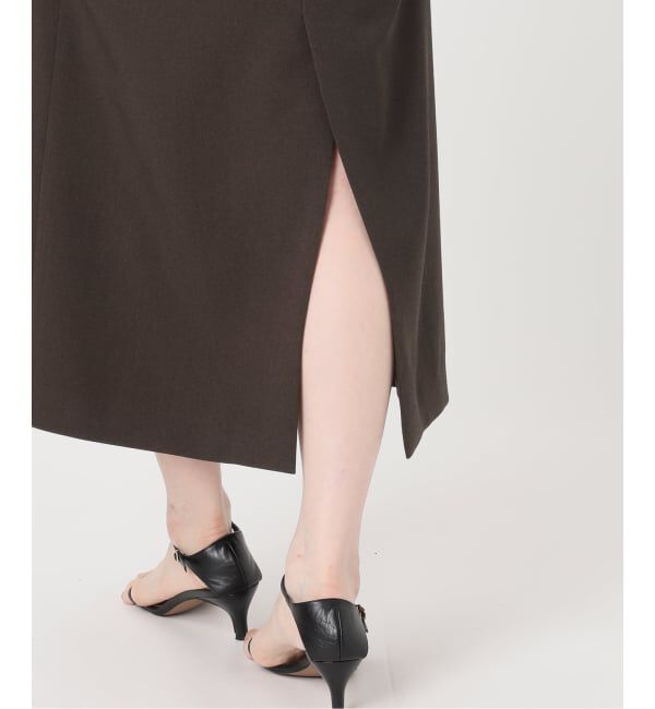 Spick and Span「《WEB限定 / 追加予約》ダブルクロスVネックワンピース」|ワンピース|