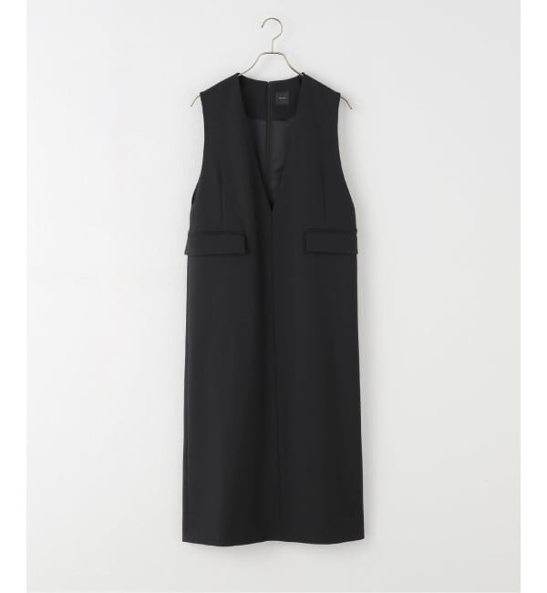 Spick and Span「《WEB限定 / 追加予約》ダブルクロスVネックワンピース」|ワンピース|