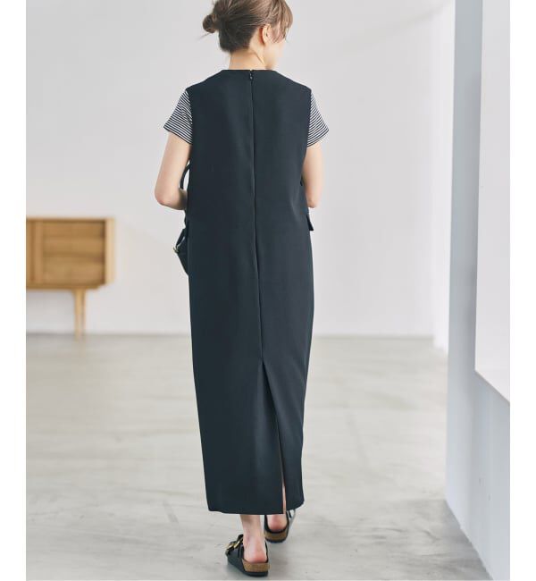 Spick and Span「《WEB限定 / 追加予約》ダブルクロスVネックワンピース」|ワンピース|