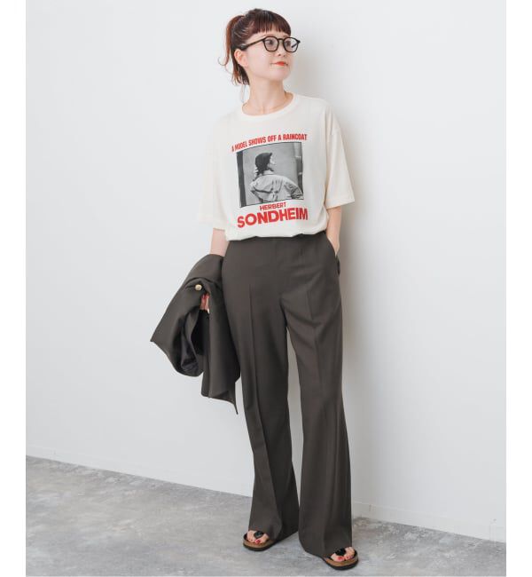 Spick and Span「《セットアップ可 / 追加予約》ウールブレンドパンツ」|スラックス|