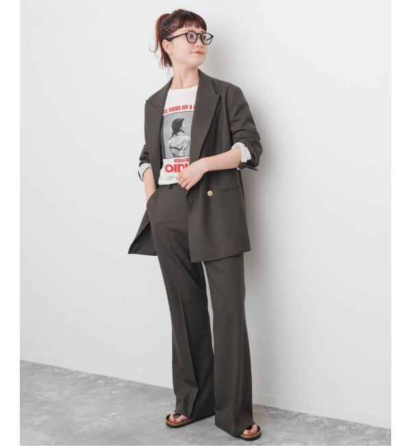 Spick and Span「《セットアップ可 / 追加予約》ウールブレンドパンツ」|スラックス|