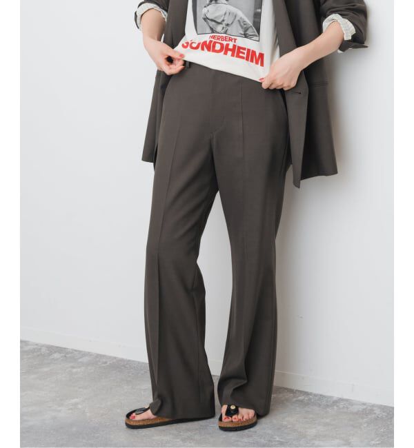 Spick and Span「《セットアップ可 / 追加予約》ウールブレンドパンツ」|スラックス|