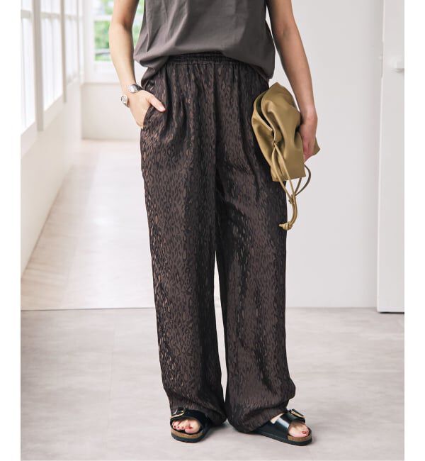Spick and Span「《追加》TICCA / ティッカ  レオパードジャガードパンツ」|その他|